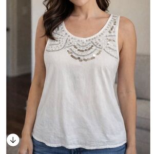 💙4 for 20! Jennifer Lopez Sequin Tank Top, Size Medium